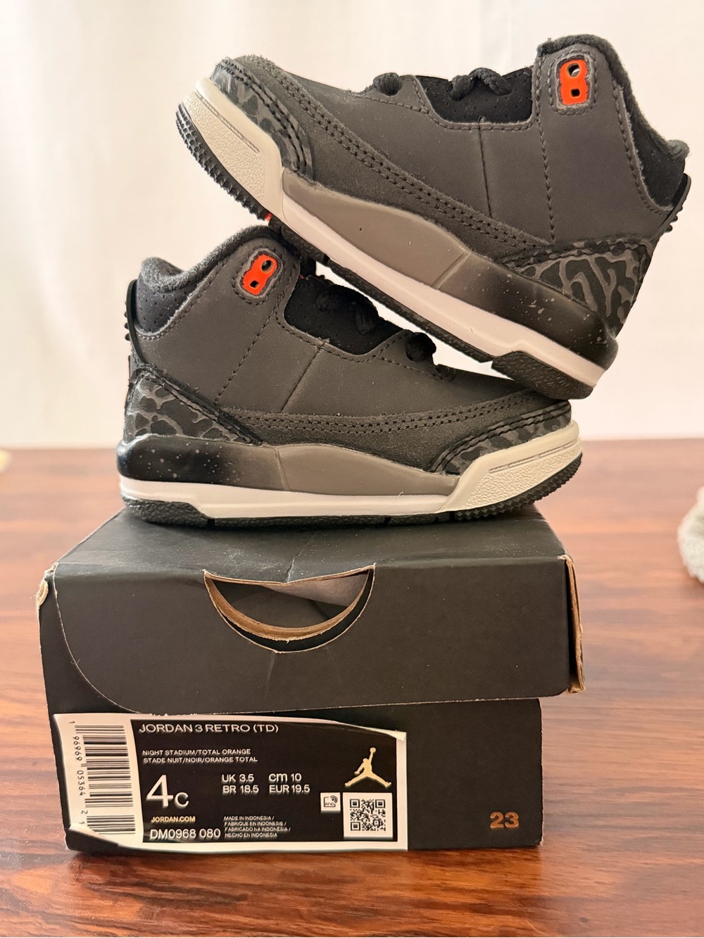 Jordan 3 Toddler Shoes “Fears”